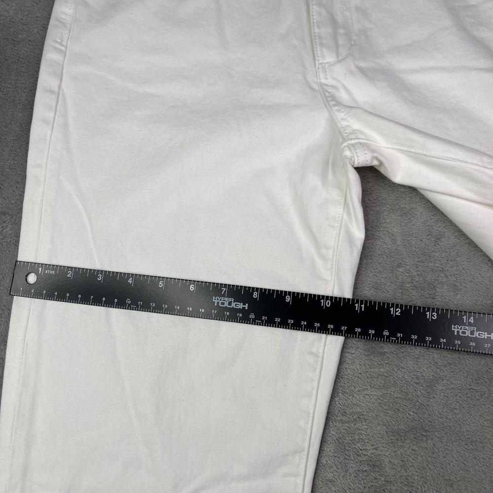 Joe's High-Rise Flare Jeans Womens 32 White Solid Stretch Denim Flare Leg - Picture 9 of 15